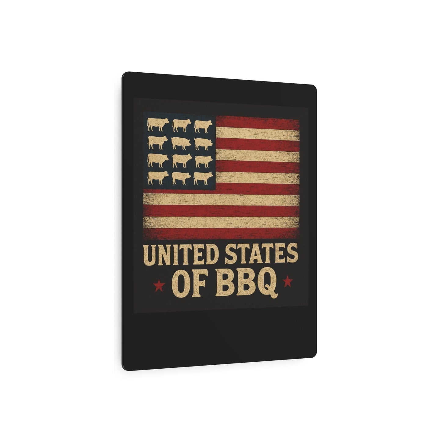 Metal Art Sign for BBQ Lovers | Rustic Wall Decor, Kitchen Sign, Gifts for Grill Masters, Barbecue Party Decoration, Americana Style
