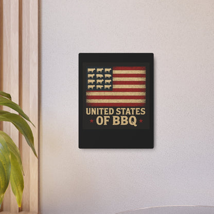 Metal Art Sign for BBQ Lovers | Rustic Wall Decor, Kitchen Sign, Gifts for Grill Masters, Barbecue Party Decoration, Americana Style