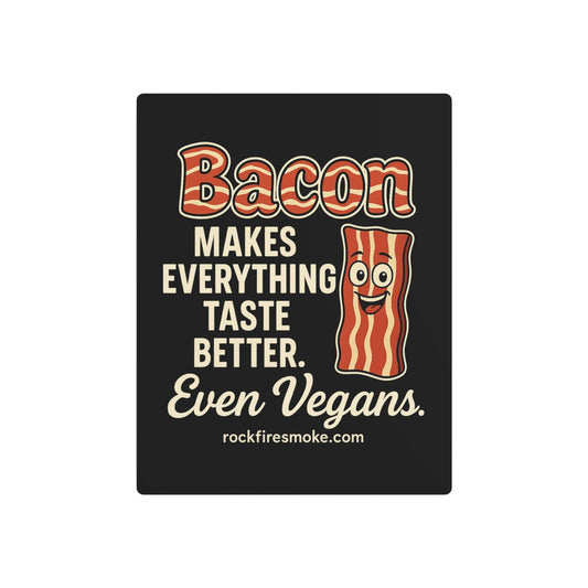 Humorous Metal Art Sign - "Bacon Makes Everything Taste Better" - Kitchen Decor, Gift for Foodies, BBQ Lovers, Funny Wall Art, Unique [...]