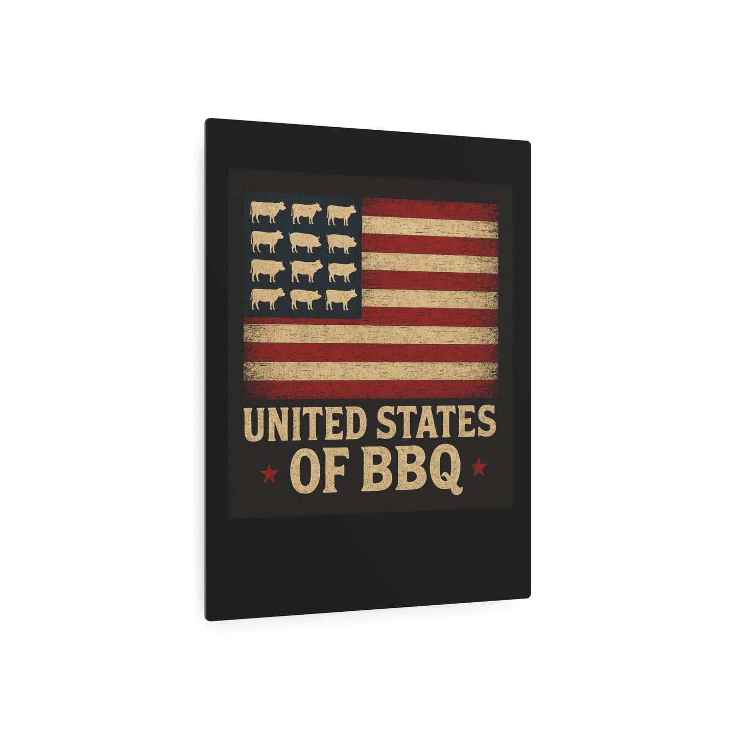 Metal Art Sign for BBQ Lovers | Rustic Wall Decor, Kitchen Sign, Gifts for Grill Masters, Barbecue Party Decoration, Americana Style