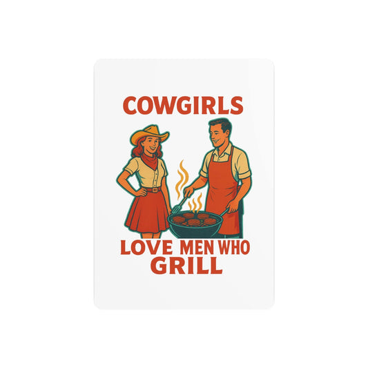 Retro Kitchen Metal Art Sign - 'Love Men Who Grill' Wall Decor, Vintage Cooking Decor, BBQ Gift, Kitchen Wall Art, Homewarming Gift