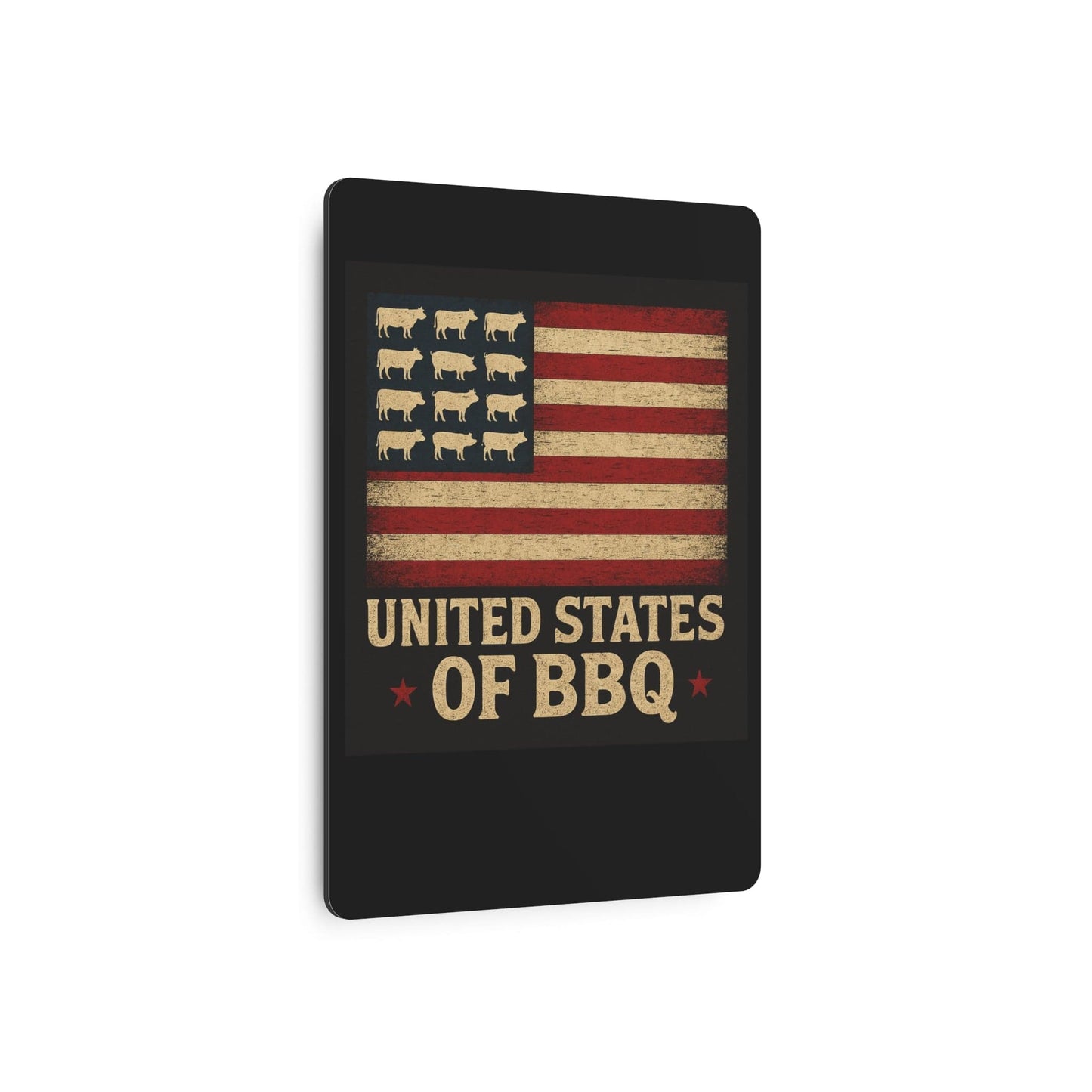 Metal Art Sign for BBQ Lovers | Rustic Wall Decor, Kitchen Sign, Gifts for Grill Masters, Barbecue Party Decoration, Americana Style